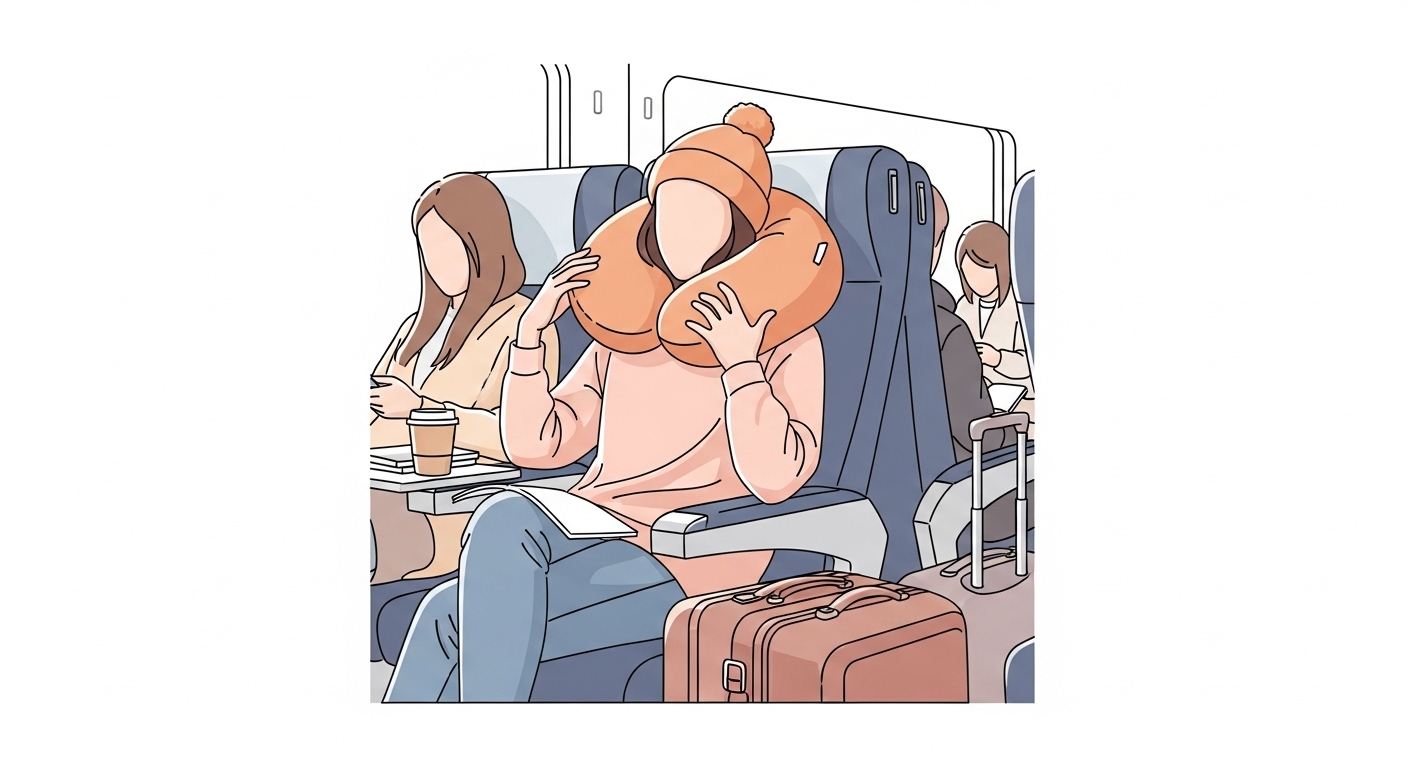 【本音レビュー】ヨギボーネックピローを旅に連れて行って気づいたリアル
