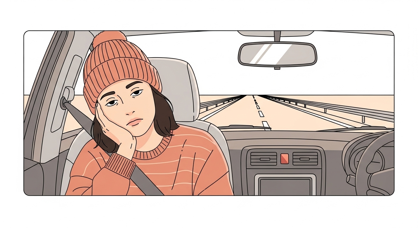 助手席の不快感、原因は「固定された視点」と「変わり映えしない空間」だった